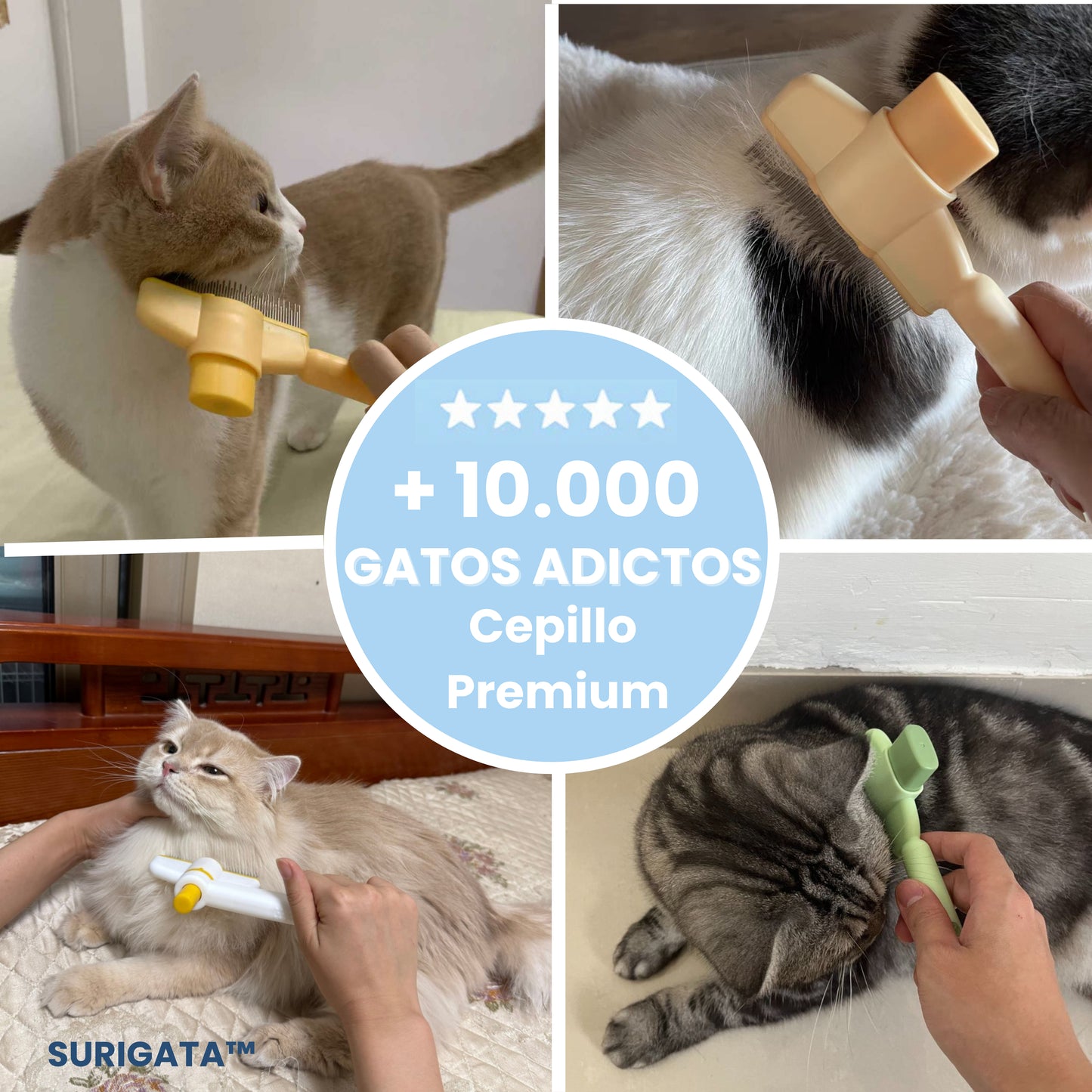 Cepillo mascotas extractor de pelo